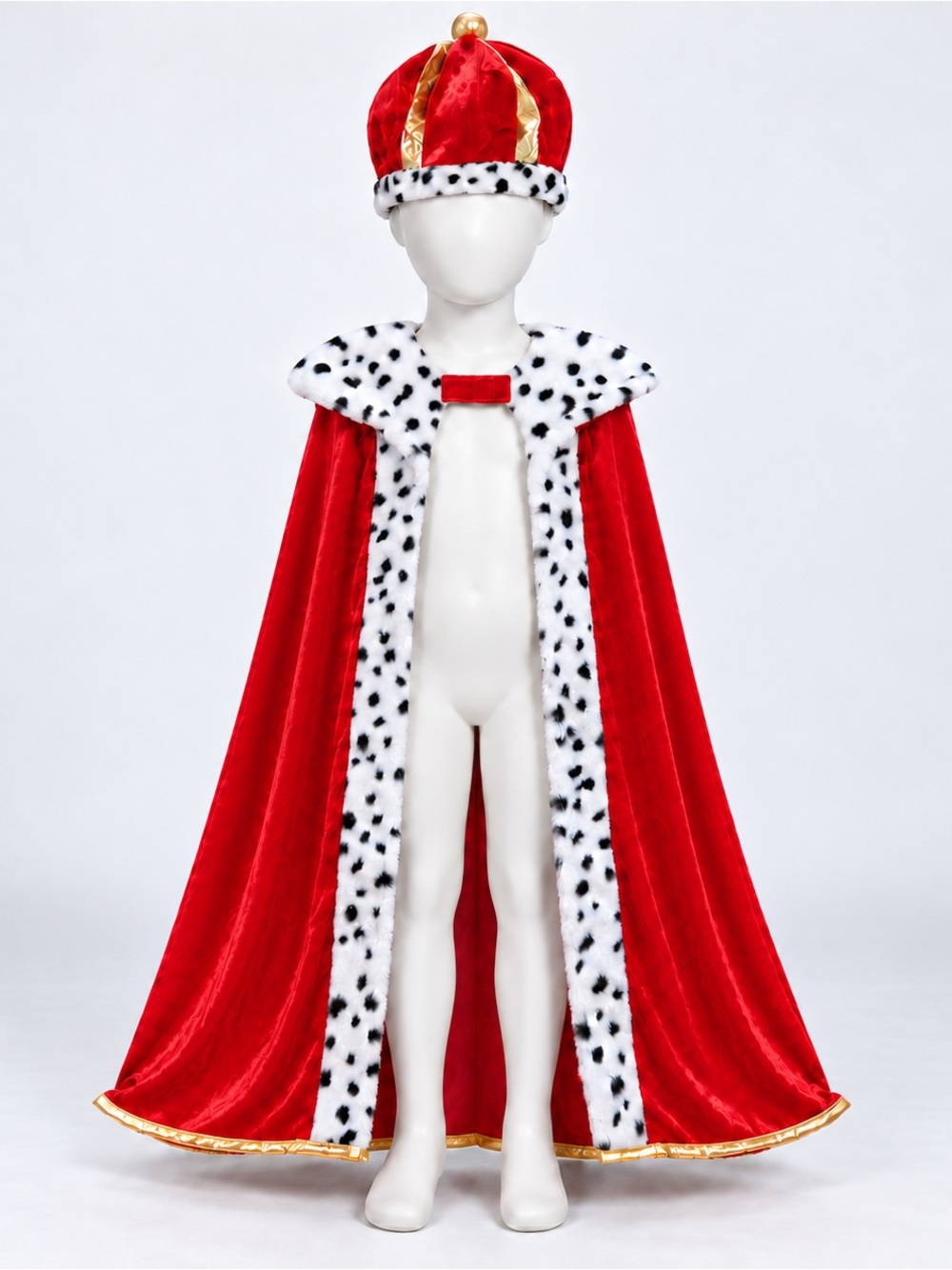 Forum Novelties Kids King Cape & Crown Costume One Size Royal Red